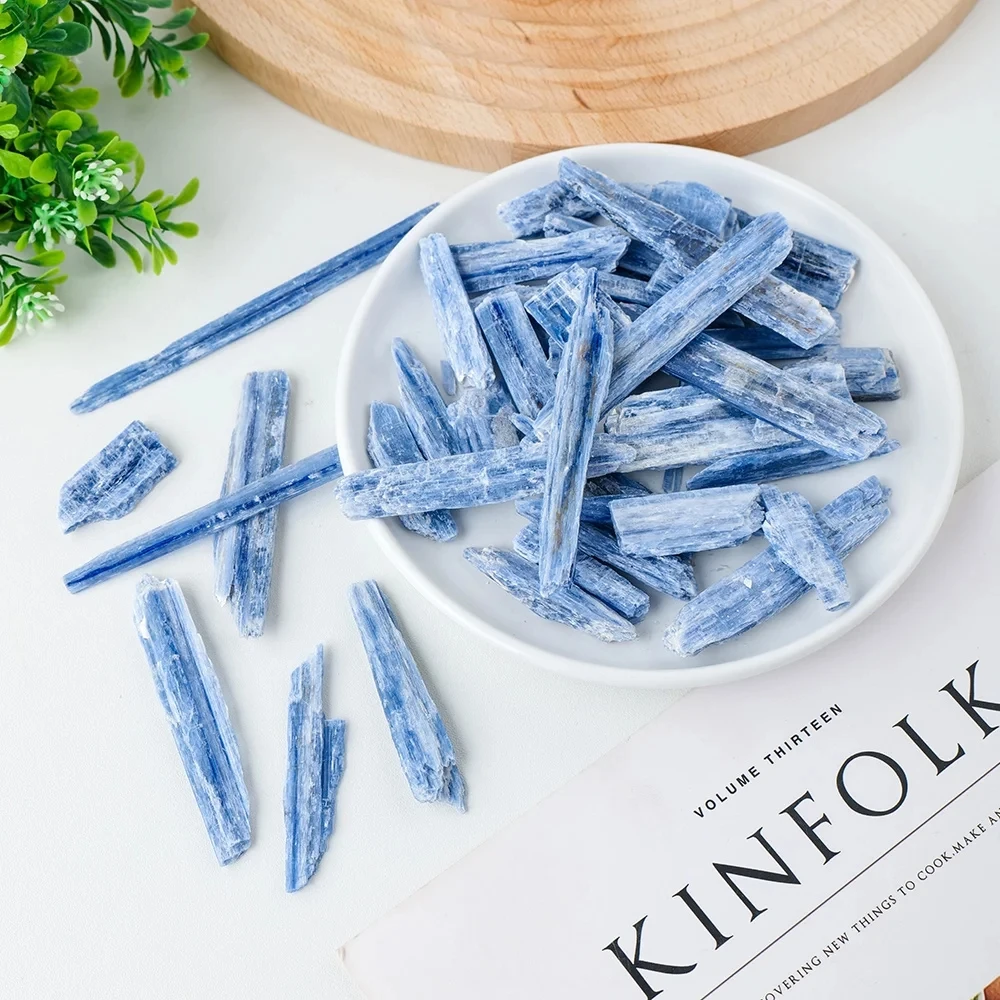 Natural Kyanite Strip Crystal Natural Kyanite Rough Gem Stone Mineral Specimen Witchcraft Reiki Healing Home Decoration DIY Rock