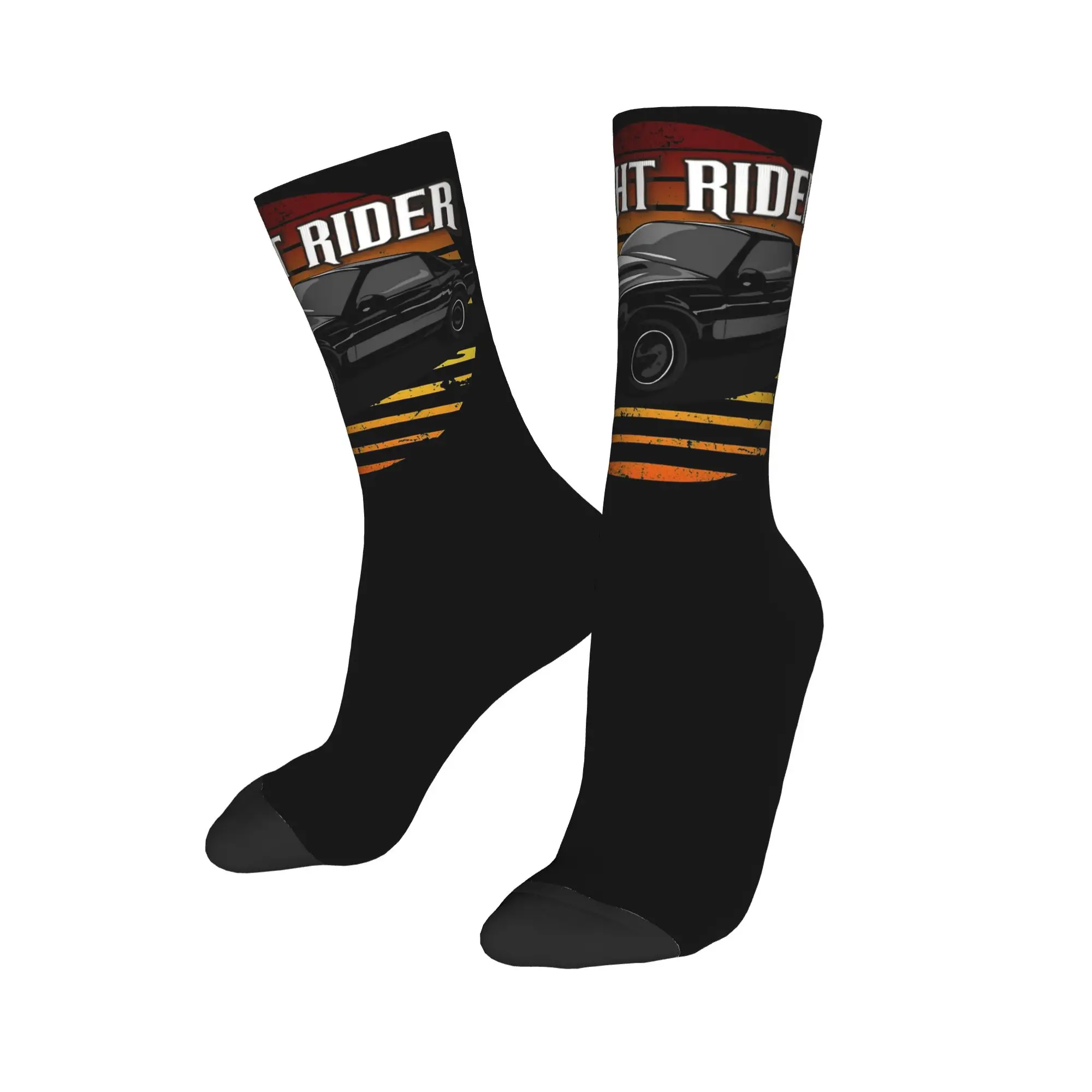 Autumn Winter Fashion Men's Women's Knight Rider Kitt Control Dashboard Socks  Breathable Crew Socks