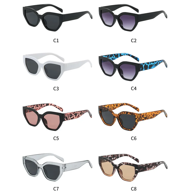 عالية الجودة موضة عين القط النظارات الشمسية النساء الرجال بسيطة فاخرة العلامة التجارية نظارات شمسية حفلة السفر الذكور الإناث نظارات UV400 #5