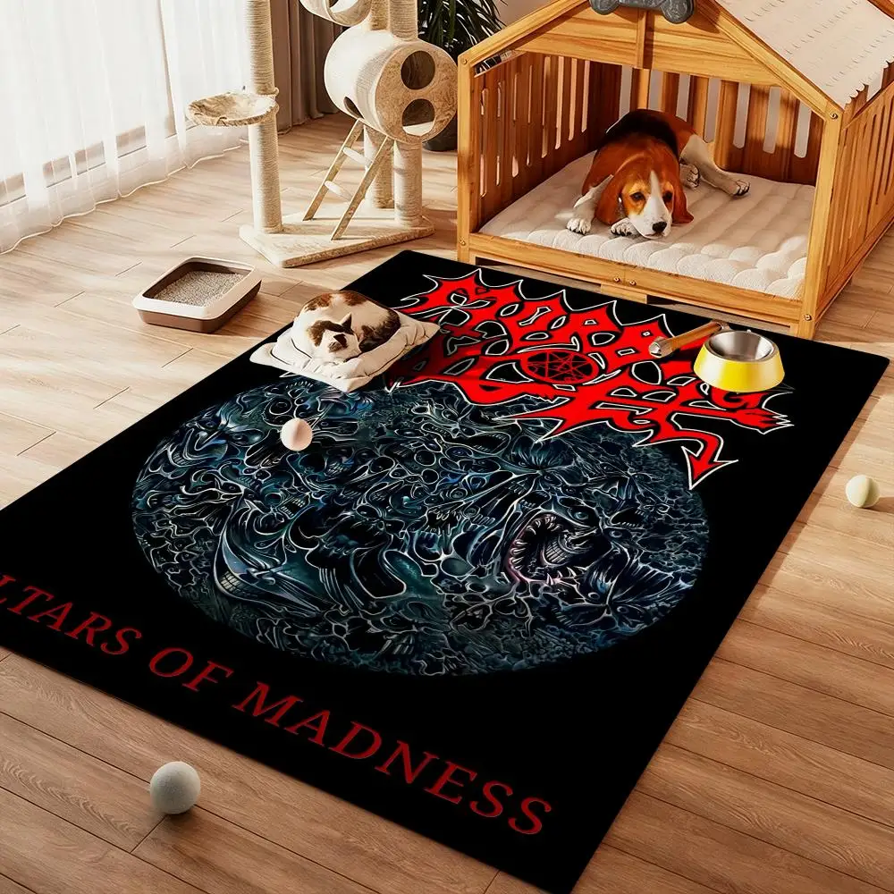 

M-Morbid Angels Heavy Rock Band Floor Mat Diatom Bath Mat Absorbent Quick Dry Non-Slip TPR Backing Soft Plush Draining Rugs