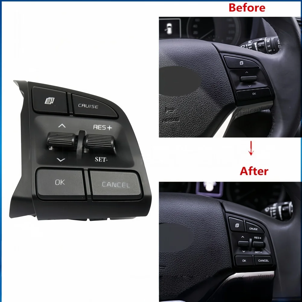 Right Hand Steering Wheel Cruise Control Switch for For HYUNDAI For Tucson 2015-2019 Matches 96720D3200 96720 D3200