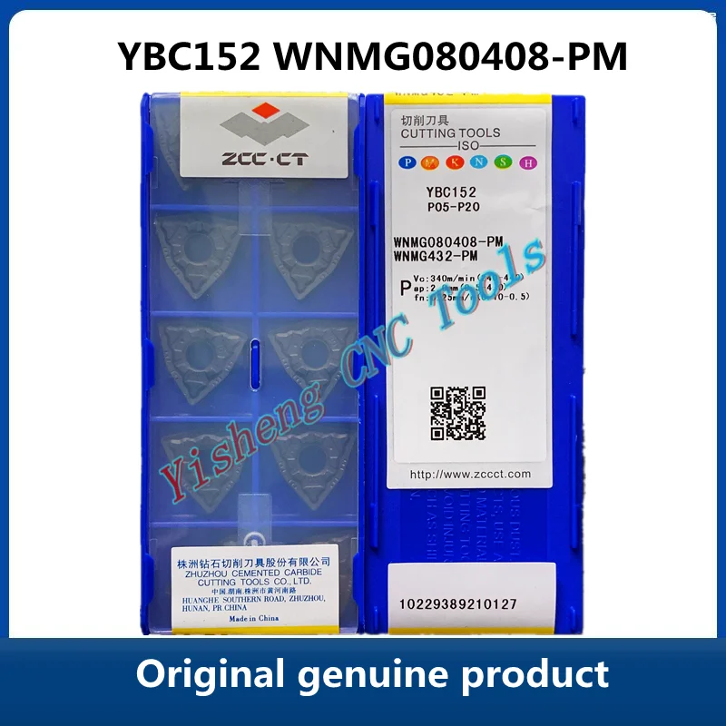 ZCC CT YBC251 YBC152 YBC252 YBC351 WNMG080408-PM YBD252 YBD152 YBD102 carboneto cnc virando inserir WNMG Ferramenta de torneamento para aço