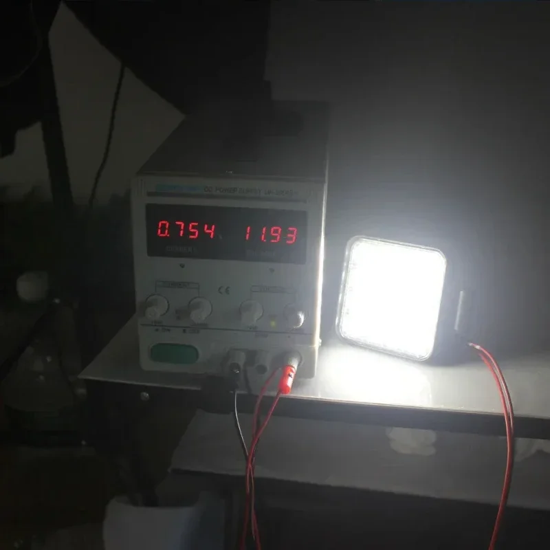 مصباح عمل LED عالي التحمل 12 فولت - 24 فولت - IP65 مقاوم للماء، أوضاع مزدوجة للبقع/الفيضانات مع حماية من الحمل الزائد