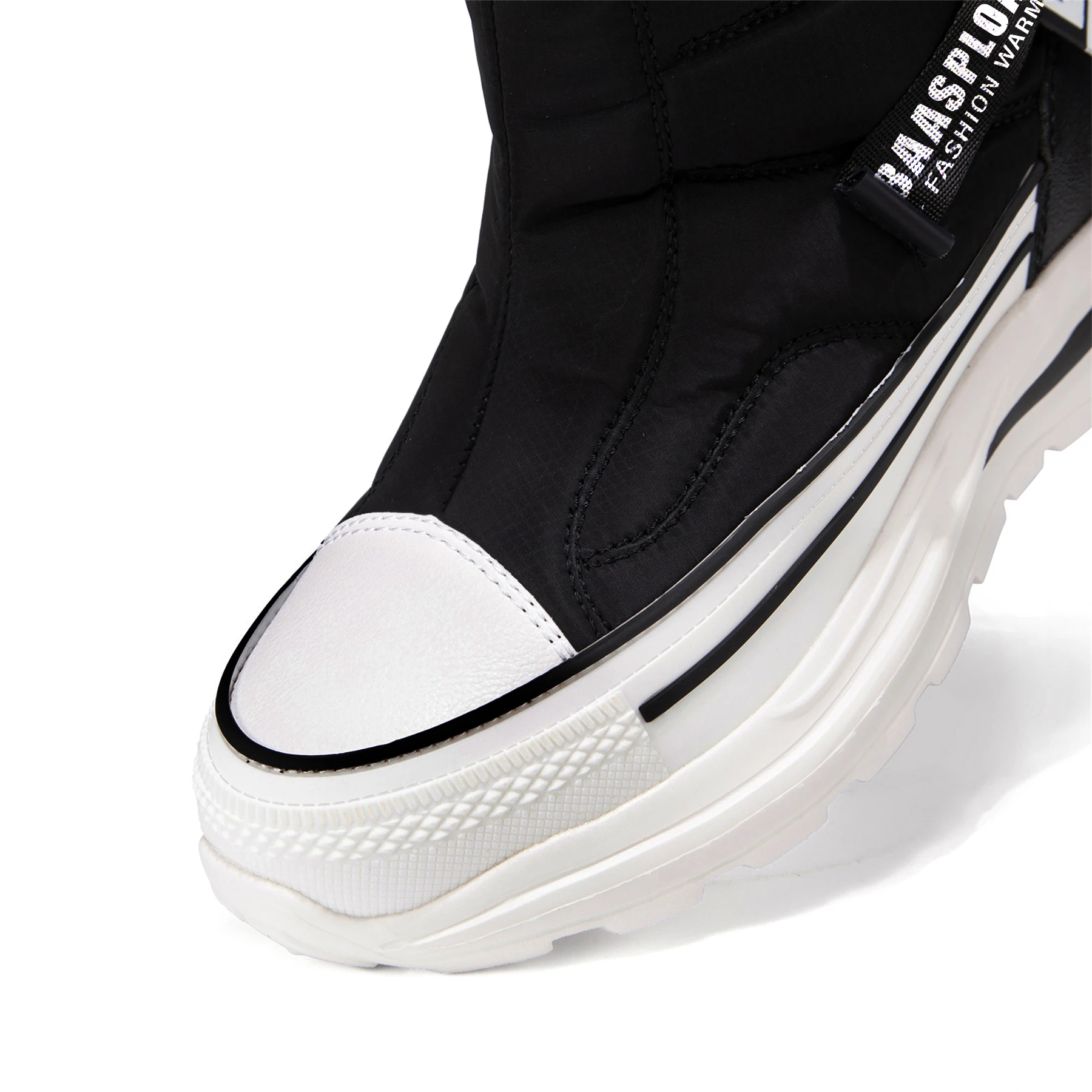 Baasploa جديد الشتاء أحذية النساء 2025 أحذية غير رسمية عدم الانزلاق مقاومة للاهتراء الإناث موضة سميكة أفخم الدافئة مقاوم للماء الثلوج الأحذية #4