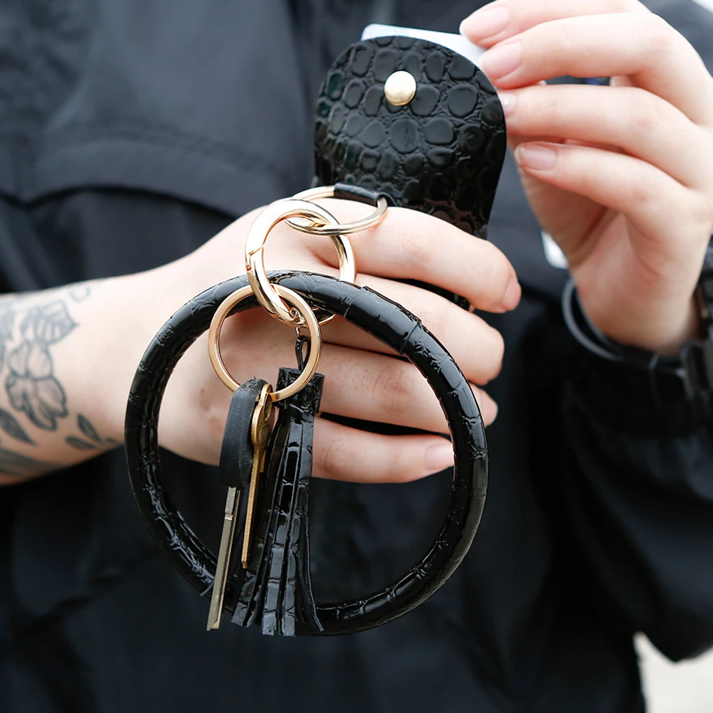 

Pattern Bracelet Keychain Women Coin Purse Bangle Pouch Wallet