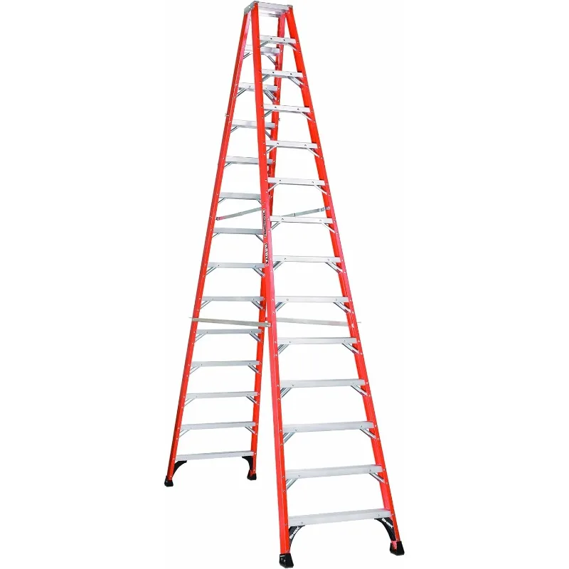 Louisville-Échelle de marche avant jumelle FiViolet, capacité de charge de 375 filtres, type IAA, FM1414HD, 14 pieds