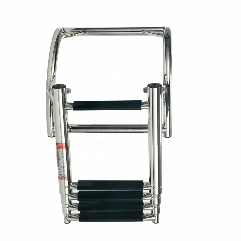 

Stainless steel four-section escalator, with curved folding ladder curved escalator, boarding ladder marine yacht hardware acces