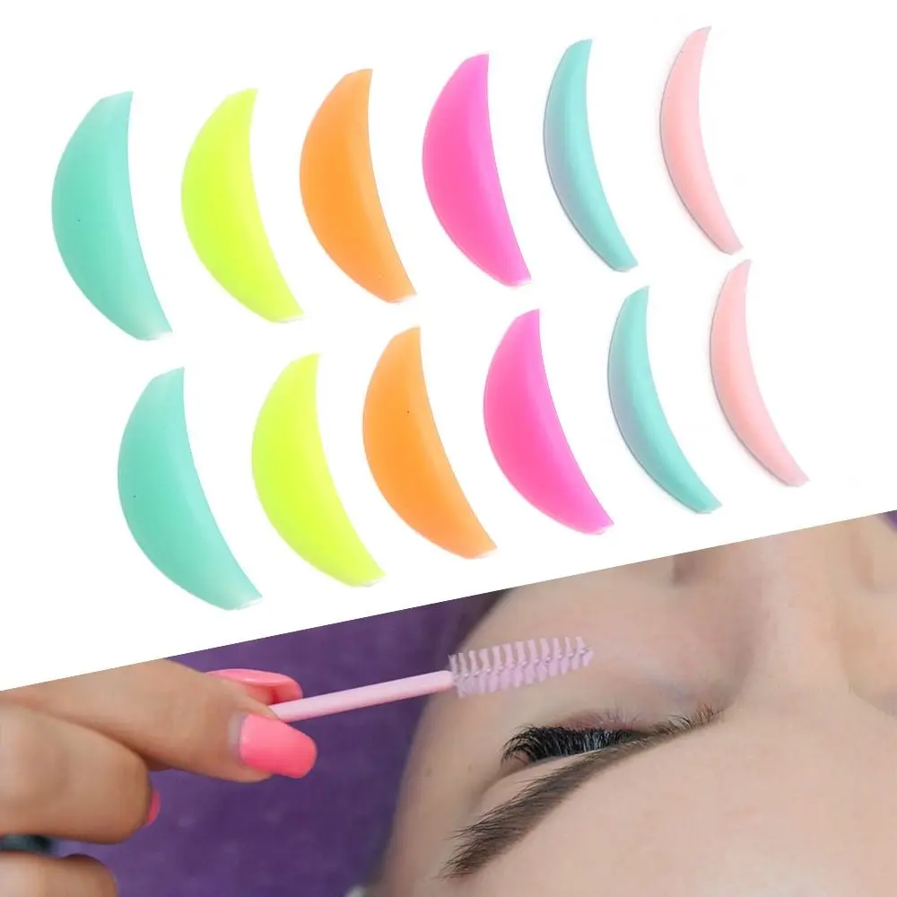 

6Pairs Applicator Tools Silicone Eyelash Perm Pad Eyelash Extension Reusable Eye Lashes Lift Pads Makeup Accessories