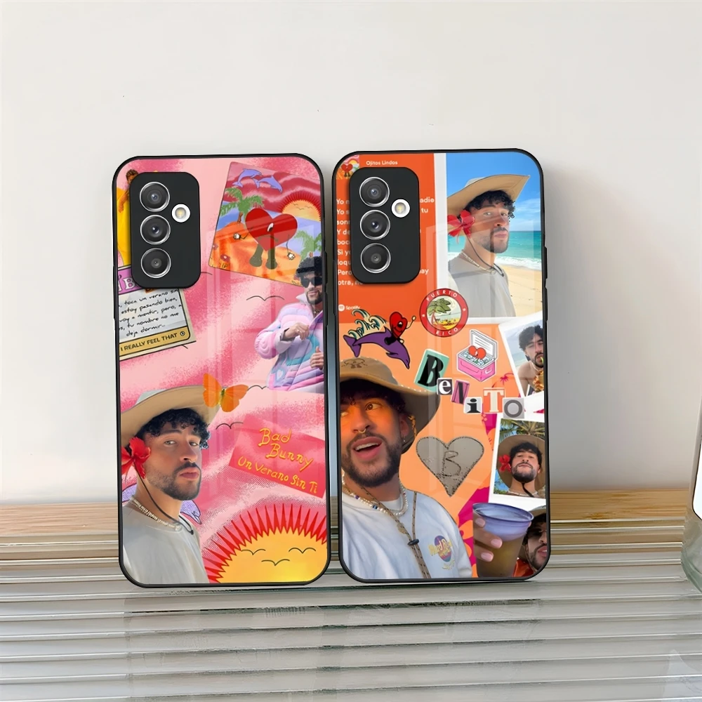 Un Verano Sin Ti Bad Bunny Square Liquid Phone Case Glass لهاتف سامسونج جالاكسي S24 S25 S21 S22 S20 S23 Ultra Fe Plus A34 A54 A24 A #1