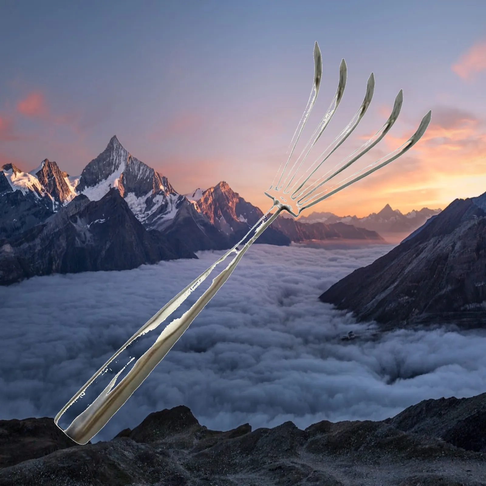 Stainless Steel Hand Rake with Ergonomic Handle Gardening Leaf Rake for Picking up Leaves Weeding Backyard Mulch Cultivating
