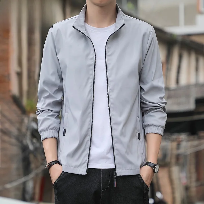 ملابس رياضية كاجوال للرجال Jaet الوقوف الياقة ربيع الخريف جديد Sle ألياف البوليستر طويلة Sve سستة إغلاق Faionable Al...