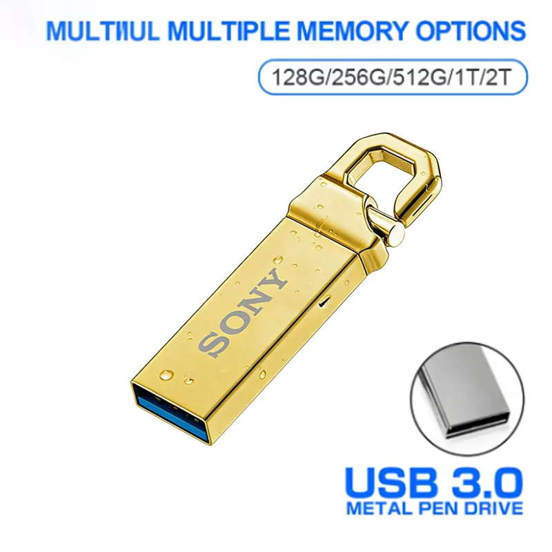 SONY 2TB 1TB Metal Flash Drive Super High Speed Transfer U Disk Drive Usb 3.2 Waterproof Type-C USB Memoria For Cellphone PC
