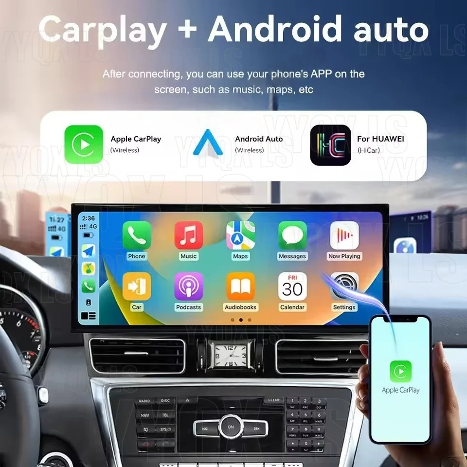 Android Car Radio For Mercedes Benz ML W166 ML350 GL X166 2012-2015 GPS Navigati Carplay Android Auto Multimedia Player DSP WIFI
