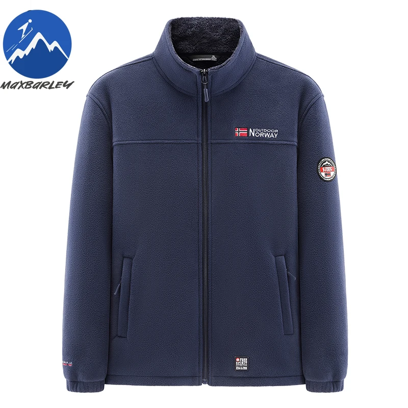 New Winter Men's Fleece Jacket Pockets Solid Color Casual Polar Jacket Cold-proof Warm Thickened Overcoat Plus Size Outwear 5xl