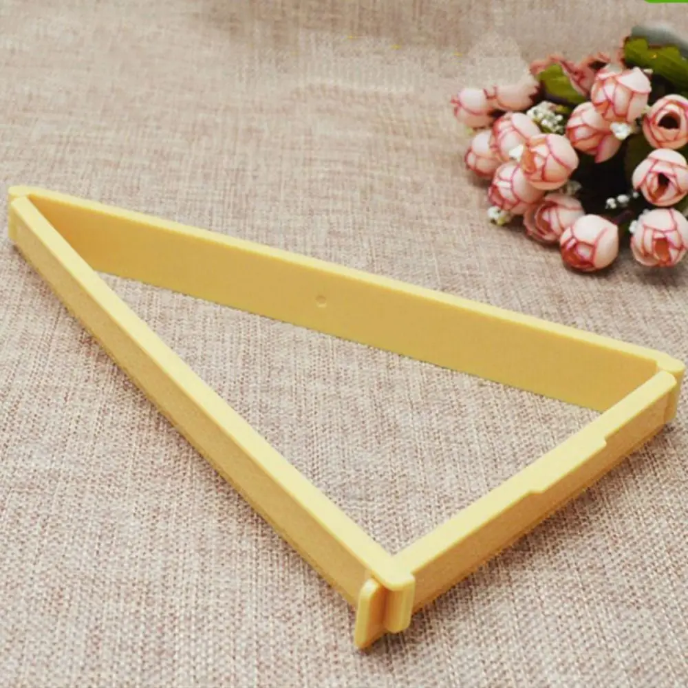 Kitchen Pastry Foldable Plastic Triangle Shaped Croissant Mold Bread Line Mould Dough Cutter Bakeware