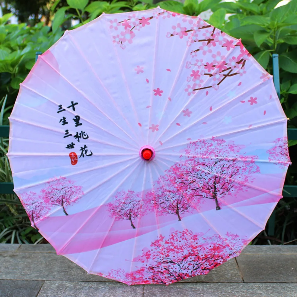 

Зонт из промасленной бумаги в китайском античном стиле, 56 см, 10 цветов, костюмы, зонтик для фотографий, декоративный зонт