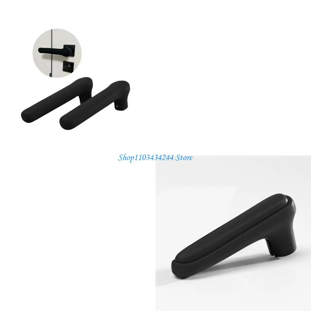 

2 шт. силиконовый чехол для дверной ручки антистатический дизайн дверная ручка рукав кожа для безопасности ребенка и защиты от