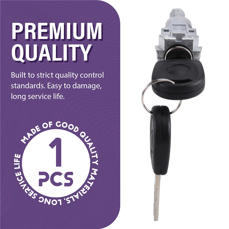 【Падение цены! !】Для Amarok Phaeton 2H0837168 Цилиндр дверного замка автомобиля с 2 ключами Сменный блок замка