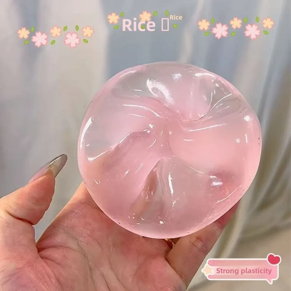Crystal Clear Fidget Squeeze Toy Slow Resilience Stress Relief Slow-rebound Decompression Toy Simulate Sensory Soft Material