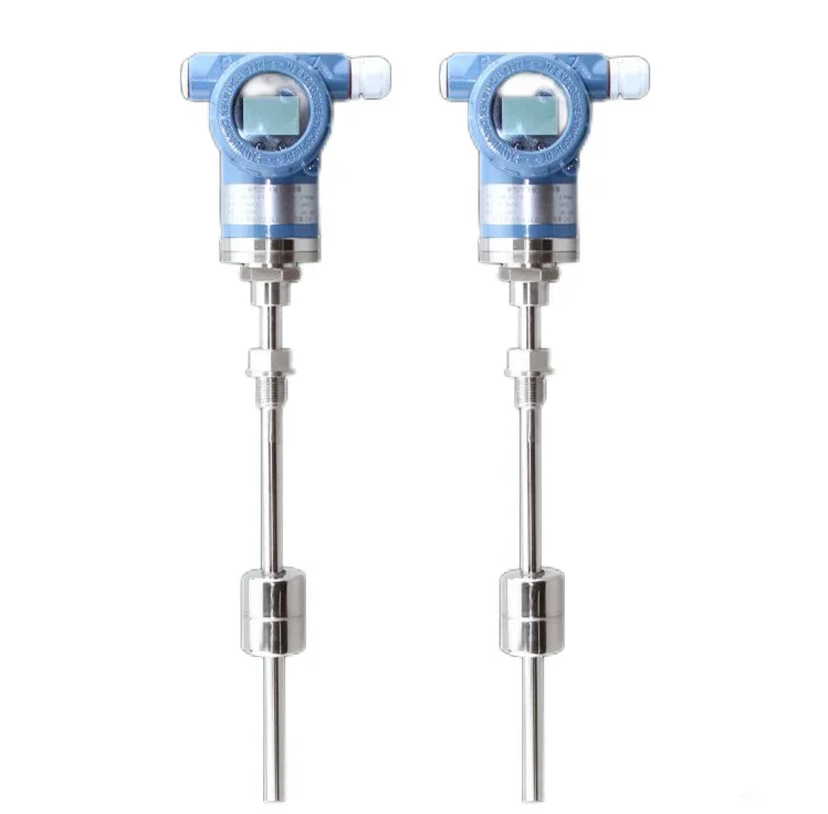 Customizable 0.5%FS Stainless Steel Accuracy Magnetostrictive Liquid Level Meter 1-Year Blue Display Instrument
