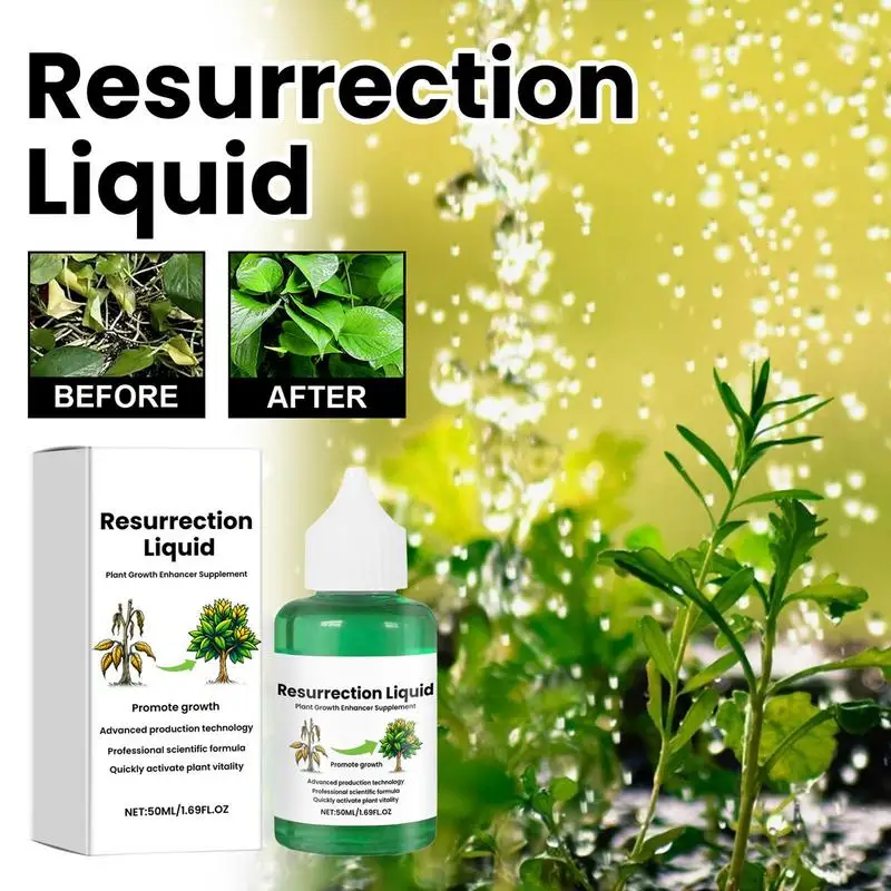 

50 ml Resurrection Liquid Fruit and Vegetable Fertilizer Garden Nutrient Liquid Rooting Fertilizer Concentrate Phytonutrient