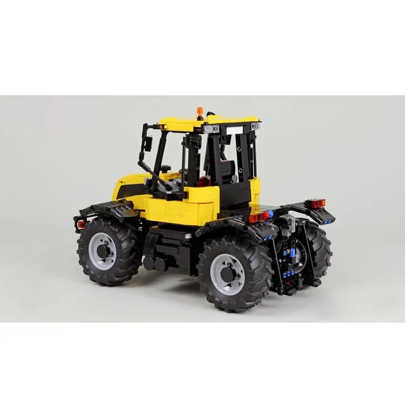 MOC-169365JCB1:17 tracteur agricole assemblage épissage blocs de construction modèle MOC blocs de construction créatifs jouets pour enfants