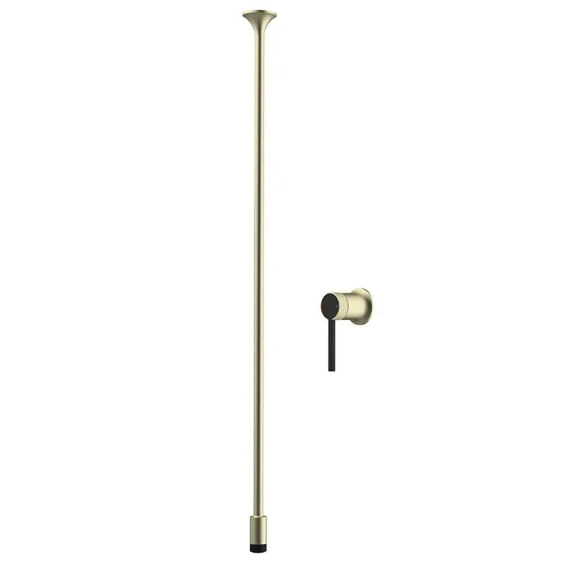 Bathroom ceiling bathtub faucet All-copper hot and cold wall column basin faucet Concealed simple faucet