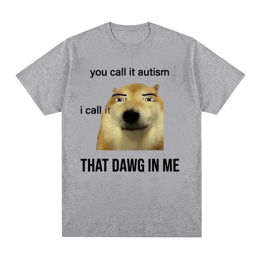 Interestinglyyou call it autismand I call it Dawg in MeTshirtWomens cute memory pattern Tshirtretro fashion largeTshirt