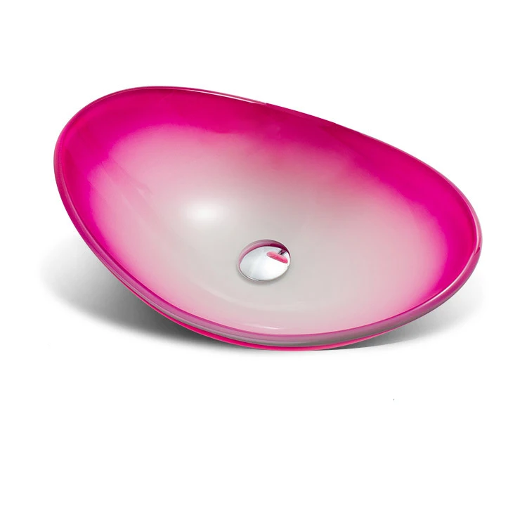 

Deck Mounted Bathroom Washbasin Chrome Pop Up Drain Combo European Modern Vessel Sink Tempered Glass Bathroom Sinks