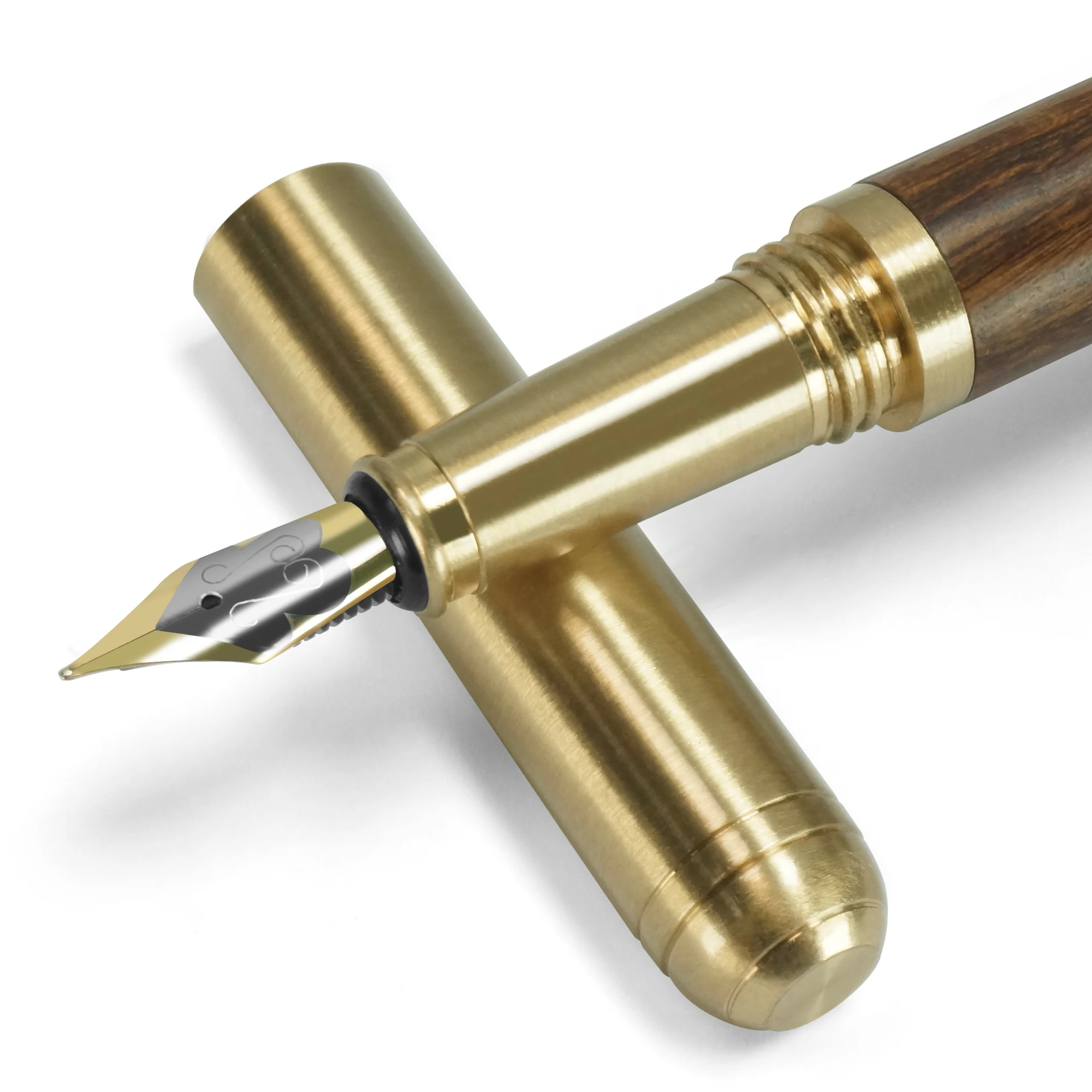 STONEGO Handcrafted Wood Fountain Pens, Vintage Fountain Pen, Medium Nib, Includes 4 Ink Cartridges and Ink Refill Converter