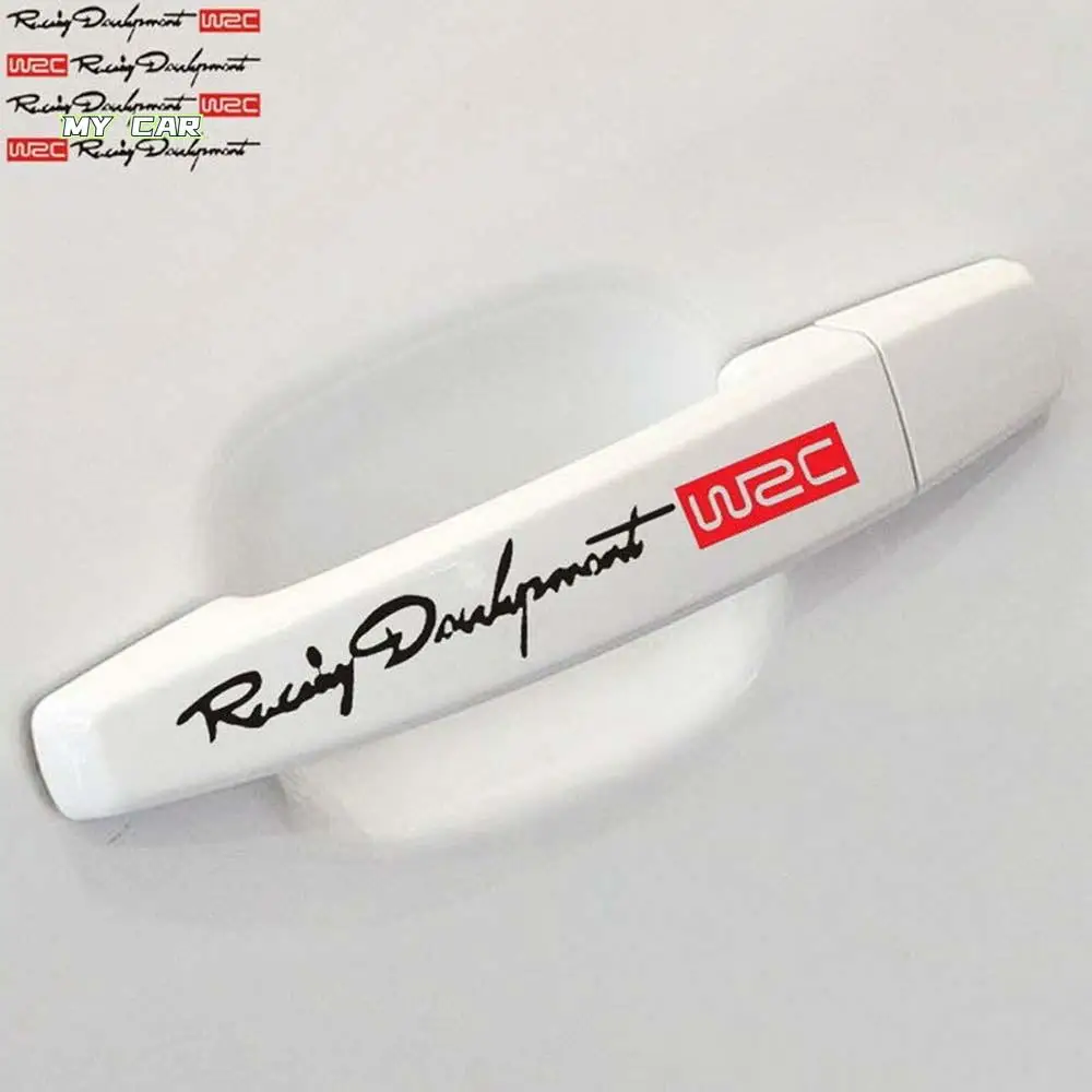 

Waterproof Vinyl Stickers Vinyls Decals Car Styling Car Stickers WRC World Racing Dual Color Design Car Door Handle Decal