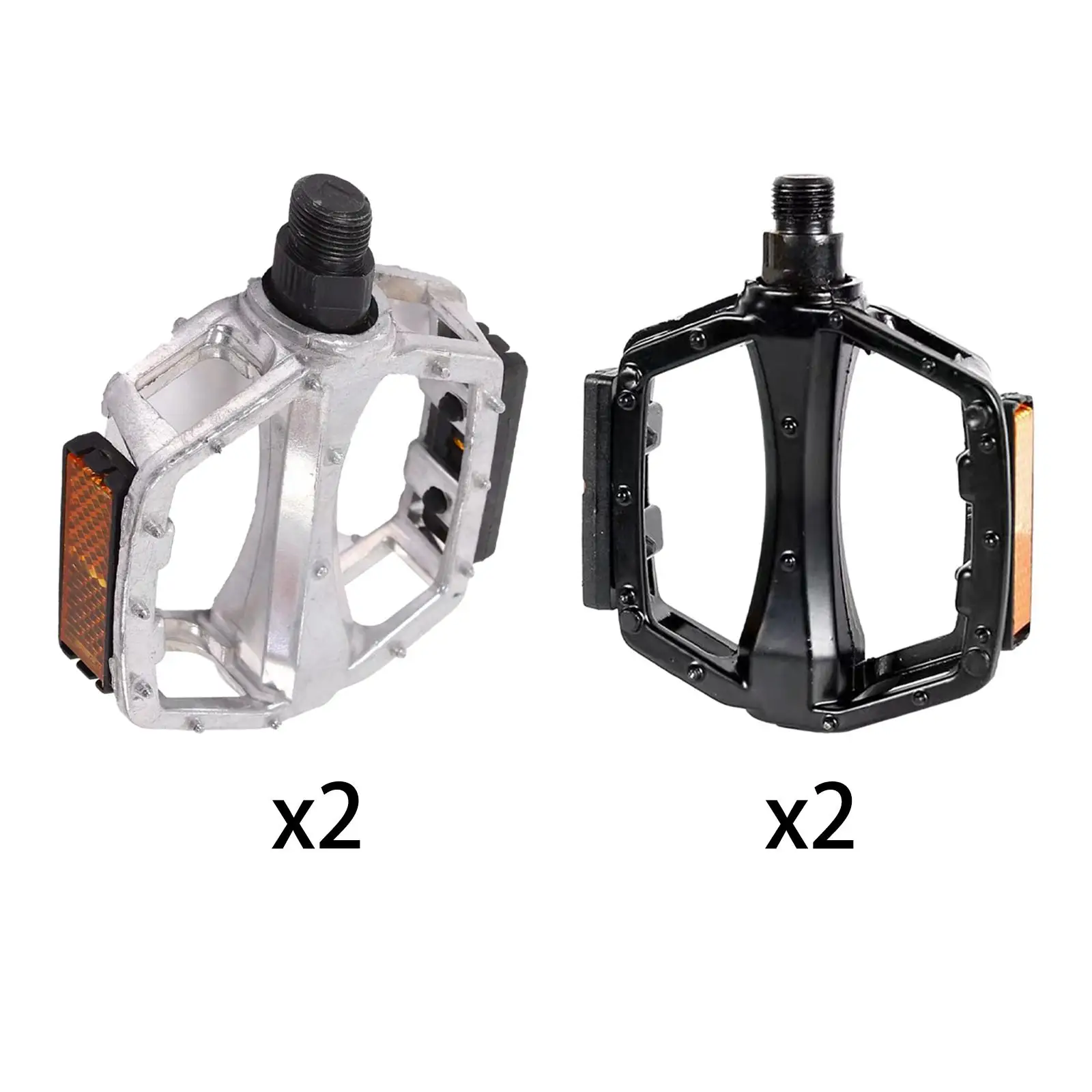 Mountain Bike Pedals Bicycle Platform Pedals Cycling Parts Sturdy Aluminum Alloy Widen Pedals for City Bikes, Adult Bikes