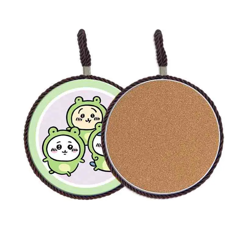 Chiikawa Absorbent Placemat Ceramic Pot Holder Heat Insulation Pad Decorative Coaster Bowl Plate Pot Mat Kitchen Dining Table