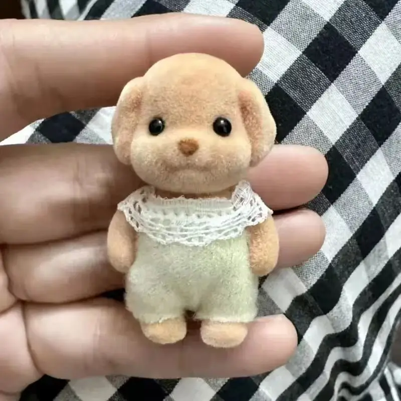 In Stock Forest Bunny Poodle Sheep Baby Animal Figure Toy Series Scale Dollhouse Miniatures Accessorie Doll Festival Family Gift