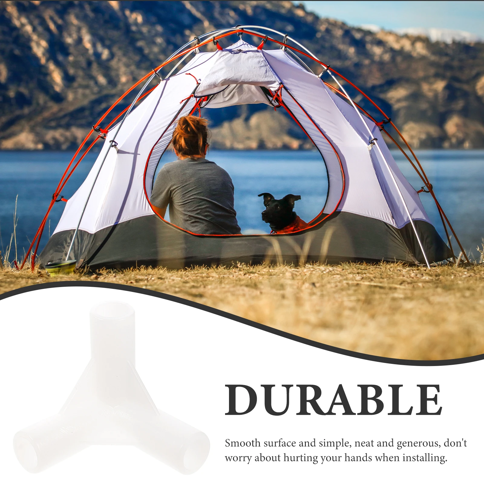 

20Pcs Canopy Tent Fittings Plastic Tee Connectors Durable Easy Install Spare Parts Canopy Tent Fittings Elbow Connector