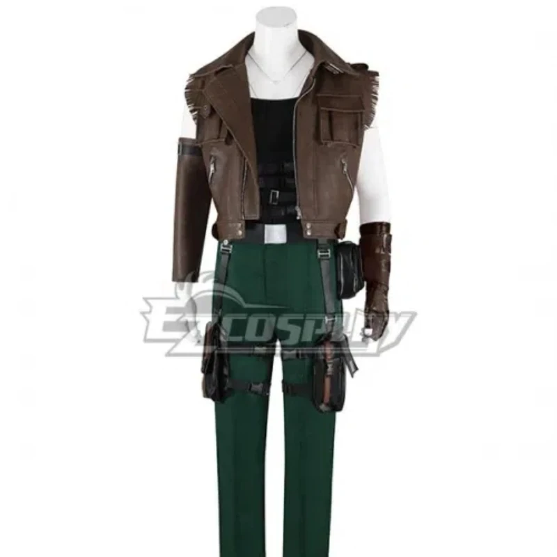 FF7 Barret Cosplay Final Fantasy VII Remake Barret Wallace Cosplay Costume Adult Men Women Outfit Halloween Carnival Costumes