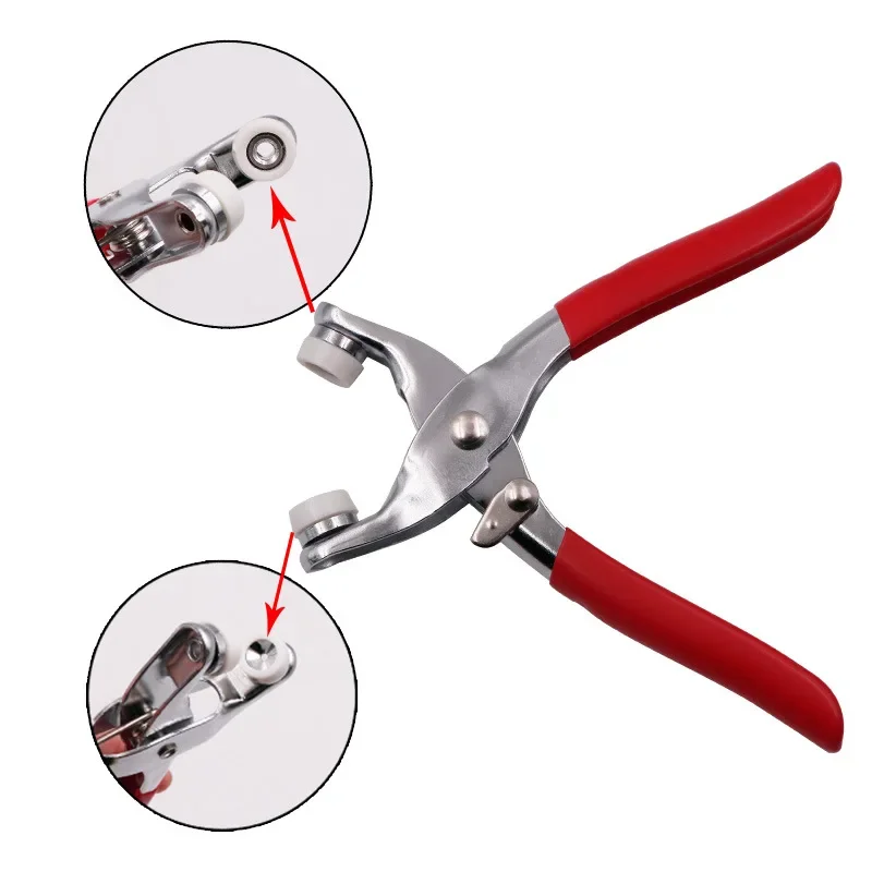 Zange Werkzeug 9,5mm Druckknöpfe Kit Metall Presse Studs Werkzeuge Tasten für Diy Kleidung Leder Crafting Nähen Zubehör 단추펜치