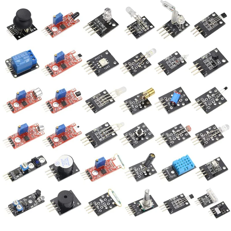 37 Sensor Assortment Kit 37 Sensor Starter Kit for Arduino Raspberry pi 37 In 1 Robot Projects Starter Kit