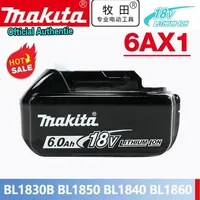 Original Makita Power Tools 18V battery 5.0Ah/6.0Ah/9.0Ah, for BL1860B BL1830 BL1815 BL1850 LXT400