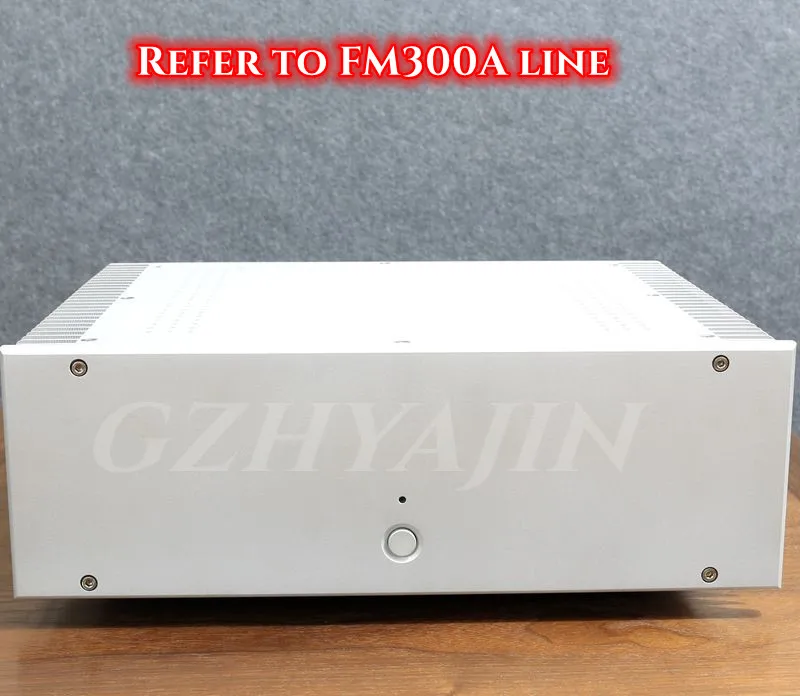 Refer to the FM300A line of Tianjianming, with pure rear power amplifier F1 ELNA * 2, MJE15032 MJE15033 63V10000uF