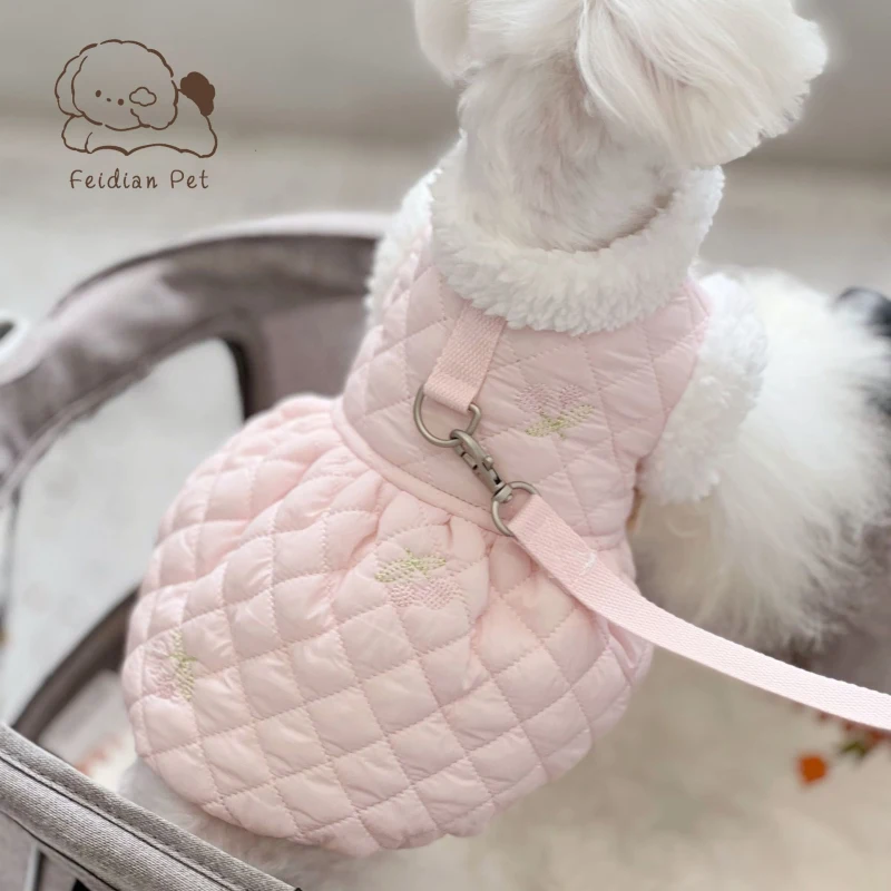 Dog Winter Clothes Warm Luxury Small Pet Dog Overcoat Cat Chihuahua Outfit Pomeranian Maltese Poodle York Puppy Dog Coat Garment