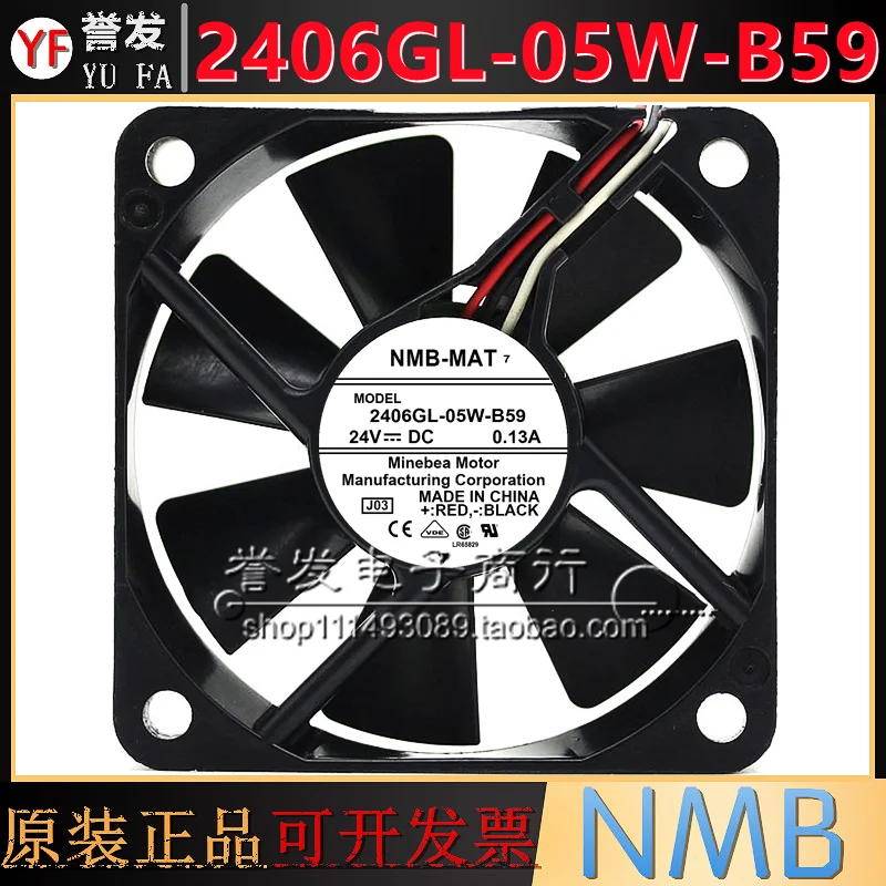 

НОВЫЙ ОРИГИНАЛЬНЫЙ 2406GL-05W-B59 24 В 0,13 А 6015 60x60x15 мм Охлаждающий ВЕНТИЛЯТОР РАДИАТОР