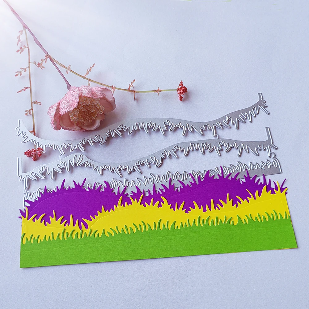

New and beautiful grass cutting dies scrapbook decoration embossed photo album decoration card making DIY crafts