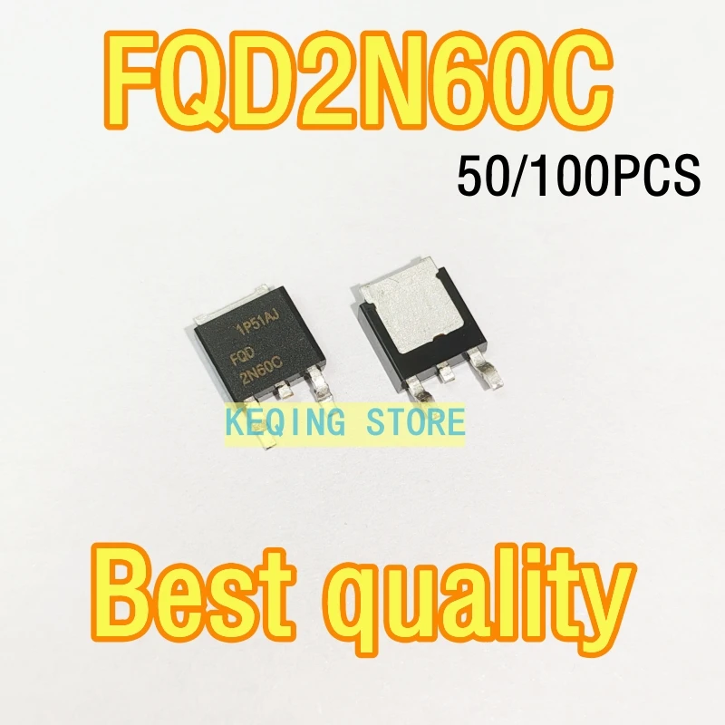 50PCS/100PCS FQD2N60C Sufficient Parameter