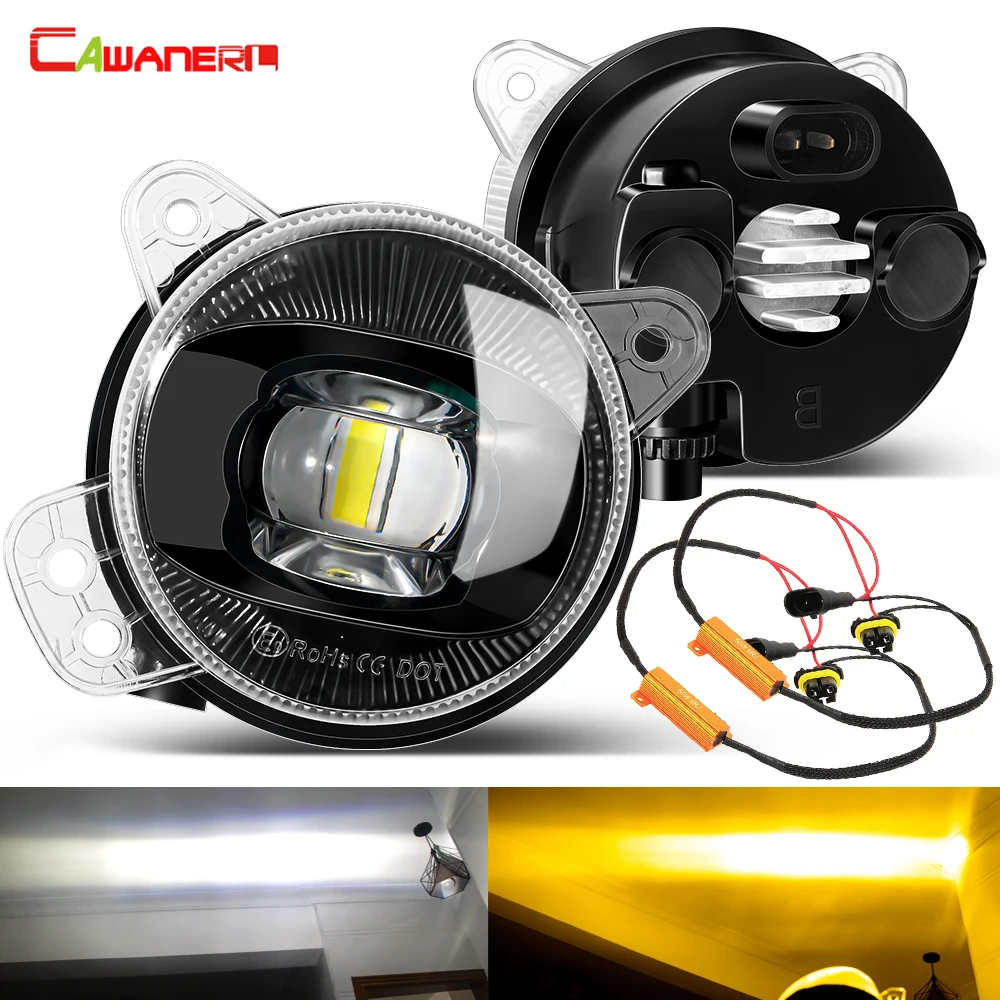 2 X Fog Light Assembly 9006 Canbus Car LED Fog Lamp For Volkswagen VW Crafter Caravelle Multivan Transporter T5 Polo 9n3 Gol g5