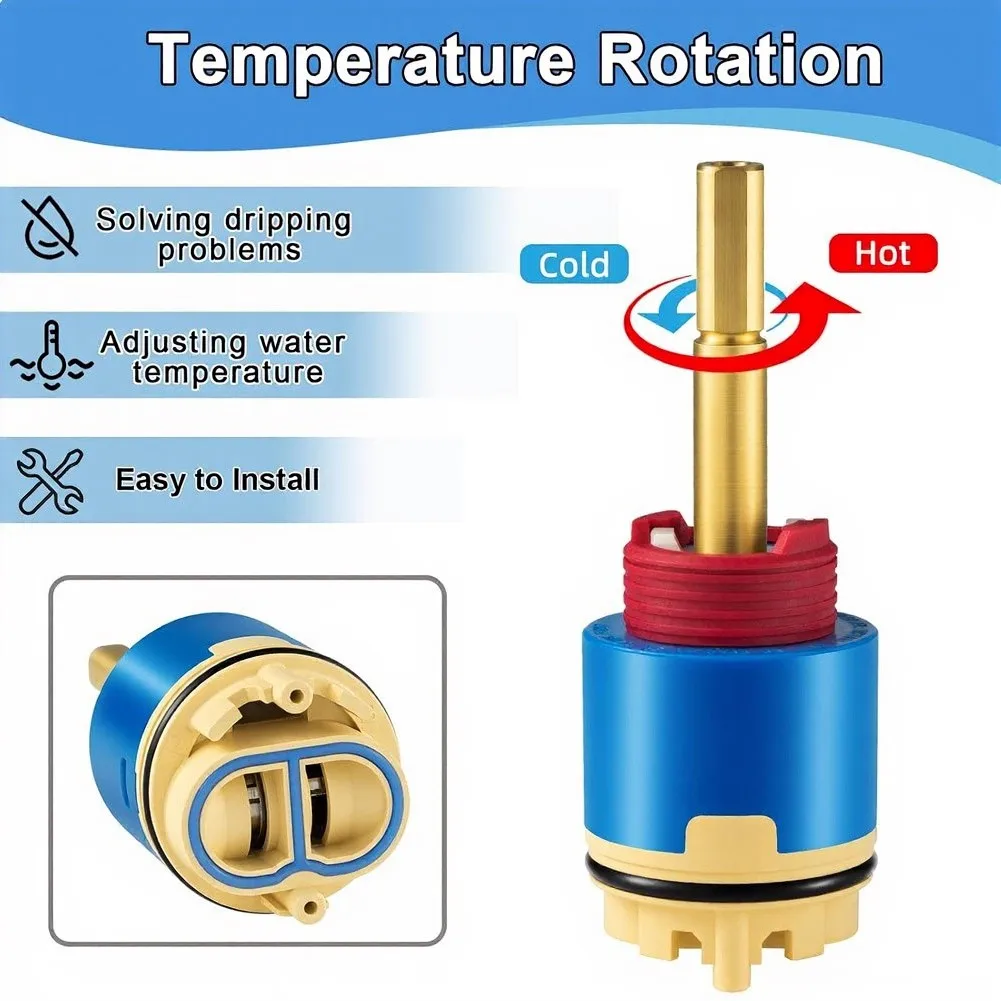JH02BJ Pressure Balanced Cartridge for Shower and Tub For Faucets Compatible with HL40 Single Lever Mixing Valve Systems