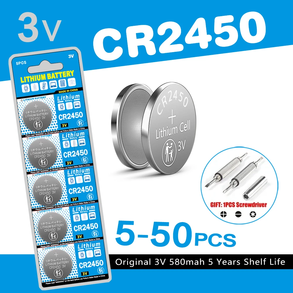 5-50Pcs 3V CR2450 B…