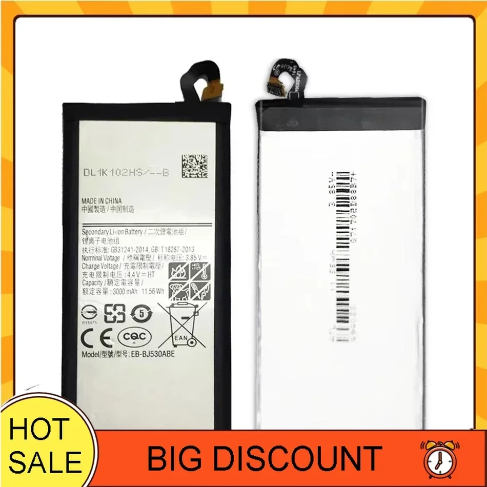 Mobile Phone Battery EB-BJ530ABE 3000mAh For Samsung Galaxy J5 2017,for Galaxy J5 Pro,SM-J530F/DS,SM-J530K,J530L,J530S,J530Y/DS