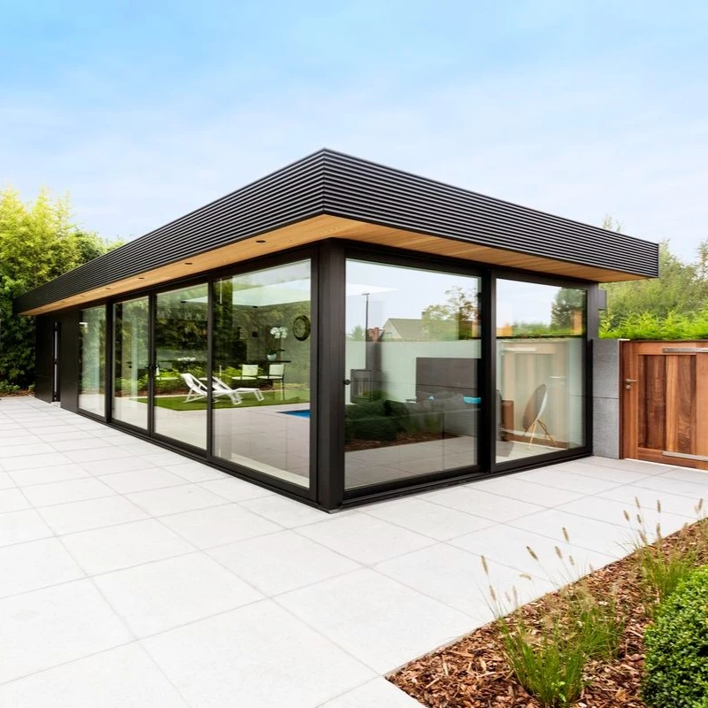 

Custom Design Aluminum Door Exterior Double Glazed Water Proof Tempered Glass Sliding Doors for Residence Patio Balcony Backyard