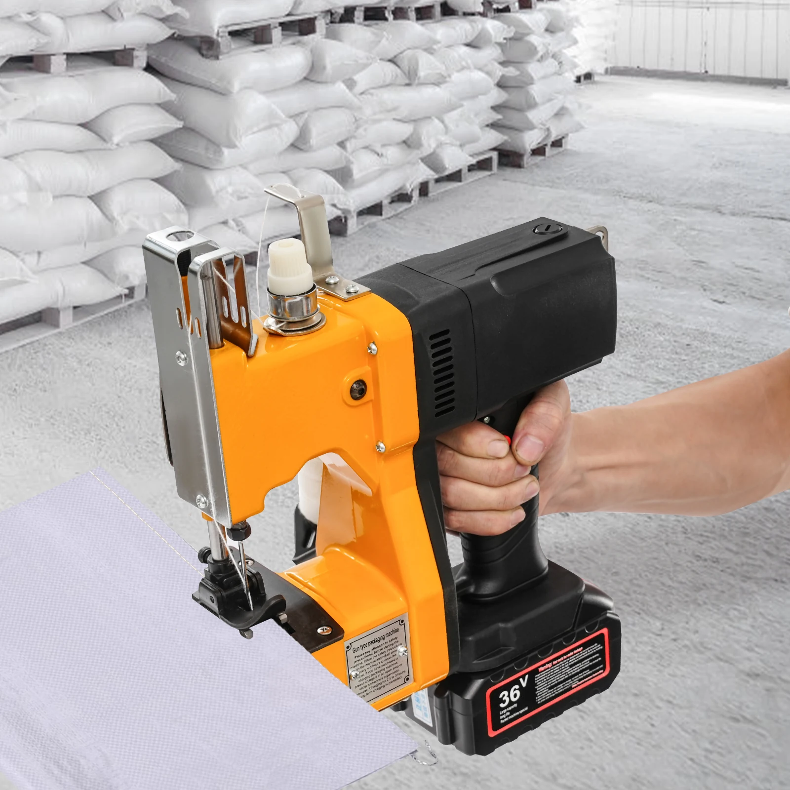 

210W Cordless Portable Bag Sewing Machine Adjustable, High Speed Electric Bag Sealing Machine 1500-1700Stitches/min